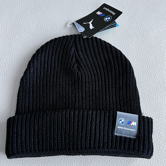 NWT - Puma x BMW Unisex Classic Cuff Beanie - Picture 1 of 8
